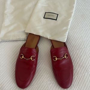 Gucci Red Mules